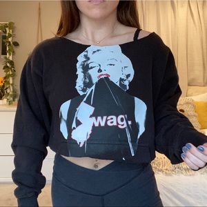 Marilyn Monroe sweater crop top